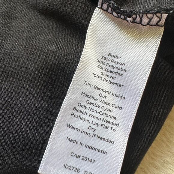 🎉5 for $45🎉 Talbots Yop Blouse Shirt Size XS Black - Picture 8 of 8